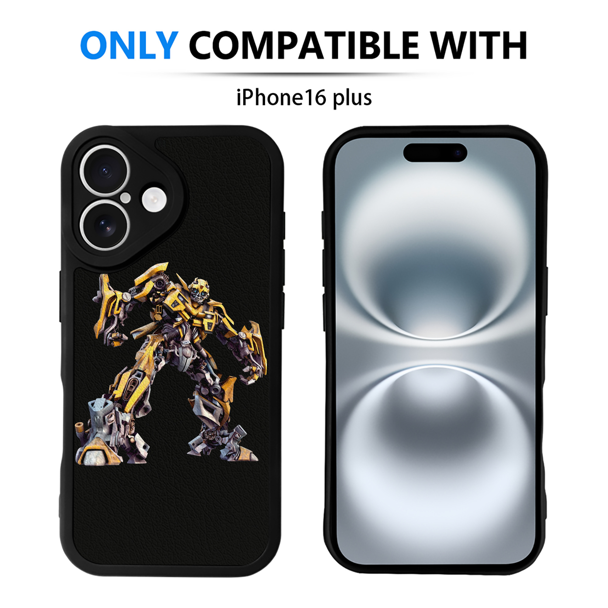 （画像用） Transformers トランスフォーマー 【iPhone 16シリーズ対応】シリコンスマホケース（レザー調） 材質：シリコン